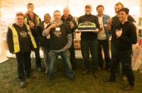 Two Tunnels route opening day celebration smiles and cake