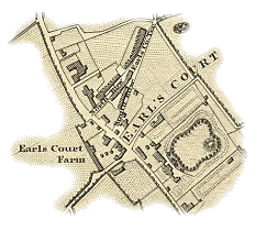 Extract from map: Earls Court